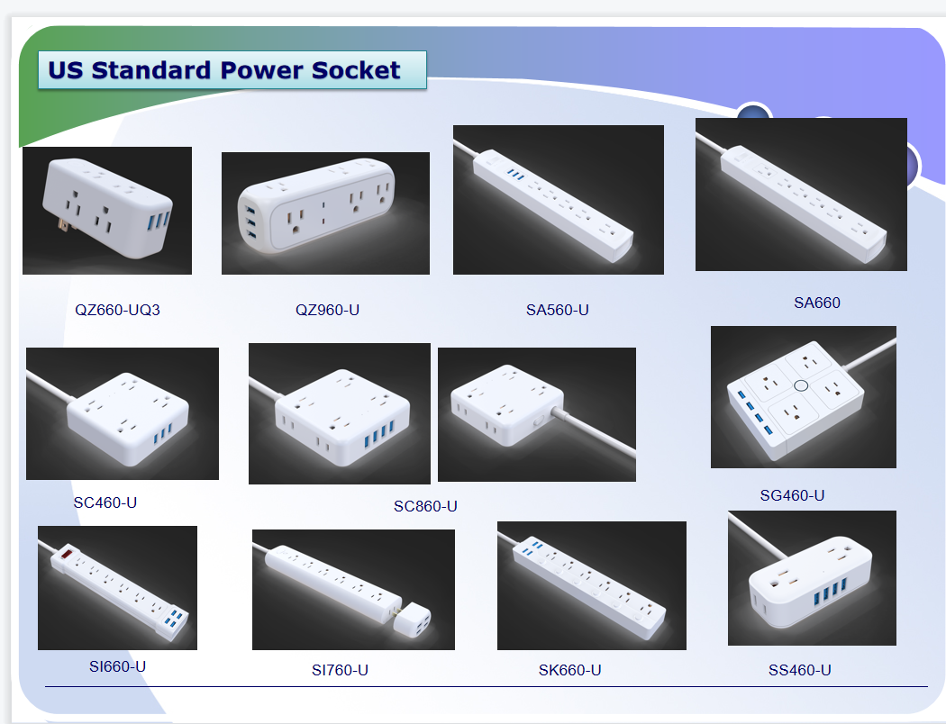 8 Outlets 4 USB Ports BS Surge Protector Extension Socket