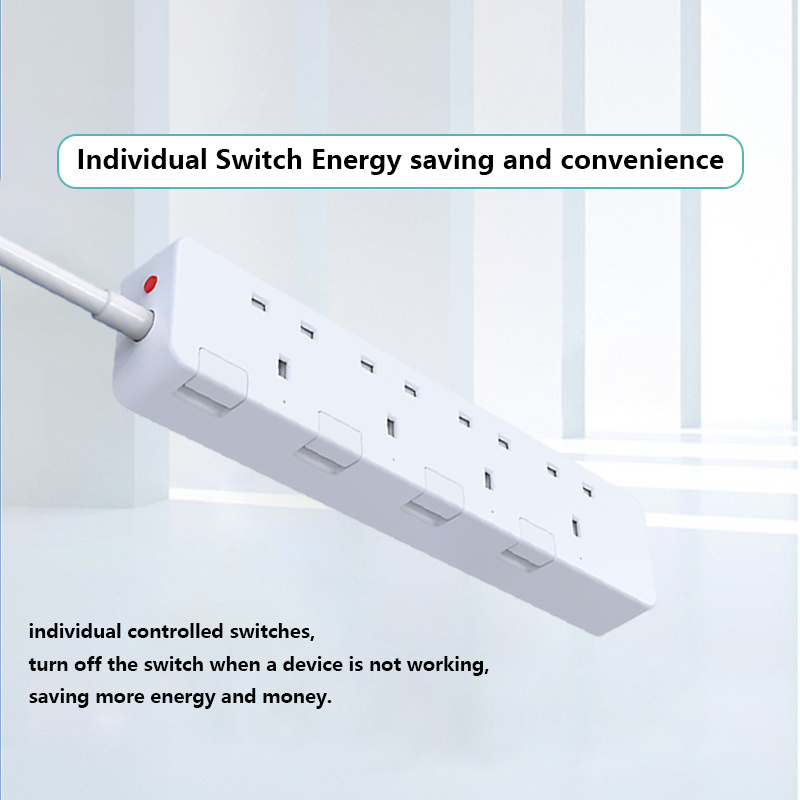 OEM 4 Outlet 3 USB Ports Factory Price Extension Socket