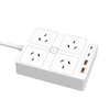 CE Certificate 4 Outlet 3 USB Surge Protector Extension Socket