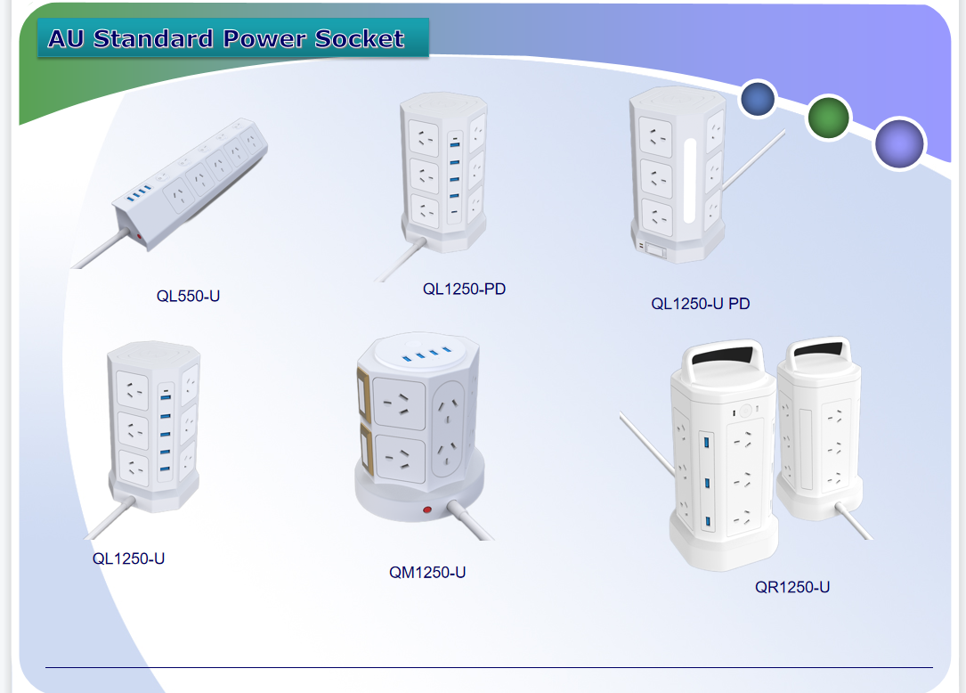 8 Outlets 4 USB Ports BS Surge Protector Extension Socket