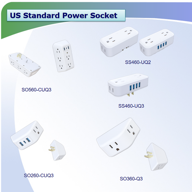 SC480-U 4 Outlet BS Surge Protector with 3 USB Charge