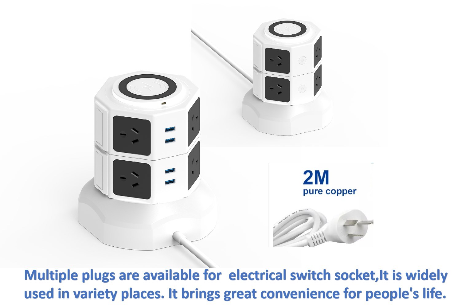 Au USB 12 in 1 Surge Protector Extension Socket