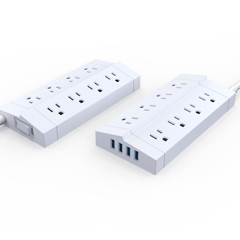 8 Outlets 4 USB Ports BS Surge Protector Extension Socket