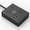 CE Certificate 4 Outlet 3 USB Surge Protector Extension Socket