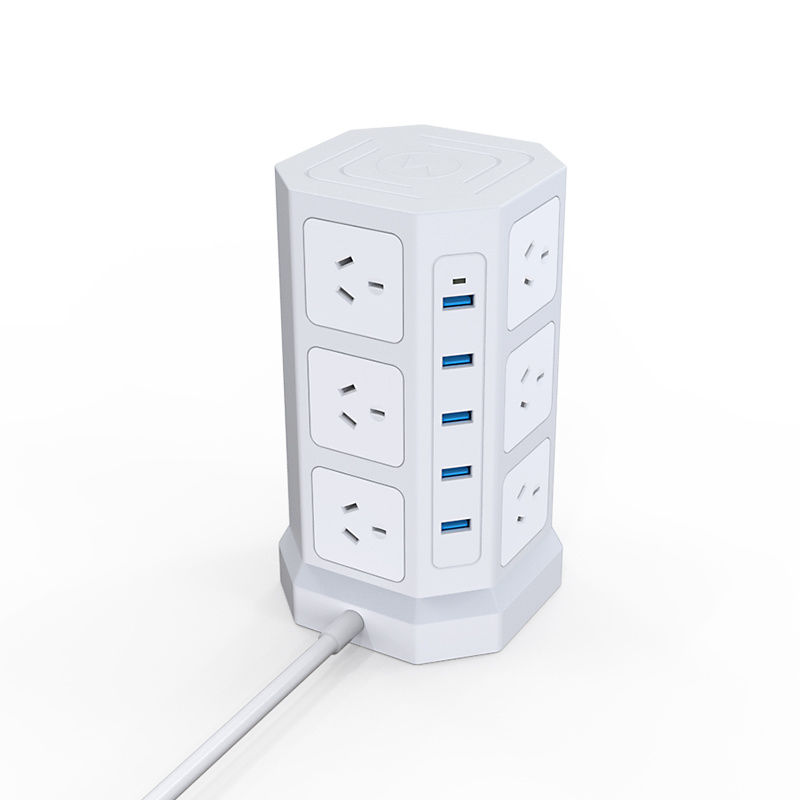 CE Certificate 12 Outlet SAA Surge Protector Extension Socket