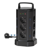 European standard 12 position vertical socket with USB