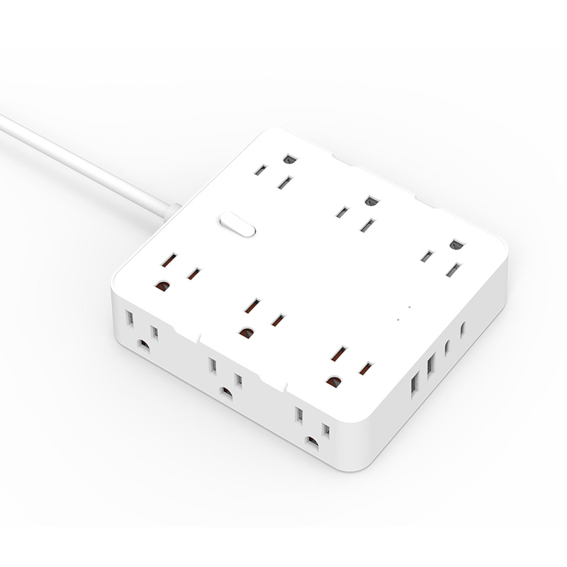 Us Standard 12 Bit Fast Charging with C-Port White Socket