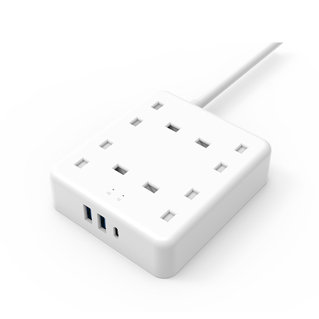 SC480-U 4 Outlet BS Surge Protector with 3 USB Charge