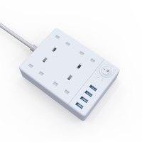 QG480-U 4 Outlet BS Surge Protector with 4 USB Charge