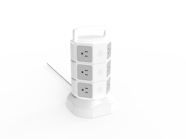 USA Three-story 12 Outlet Tower type US Surge Protector Power Strip with 6 USB Charge