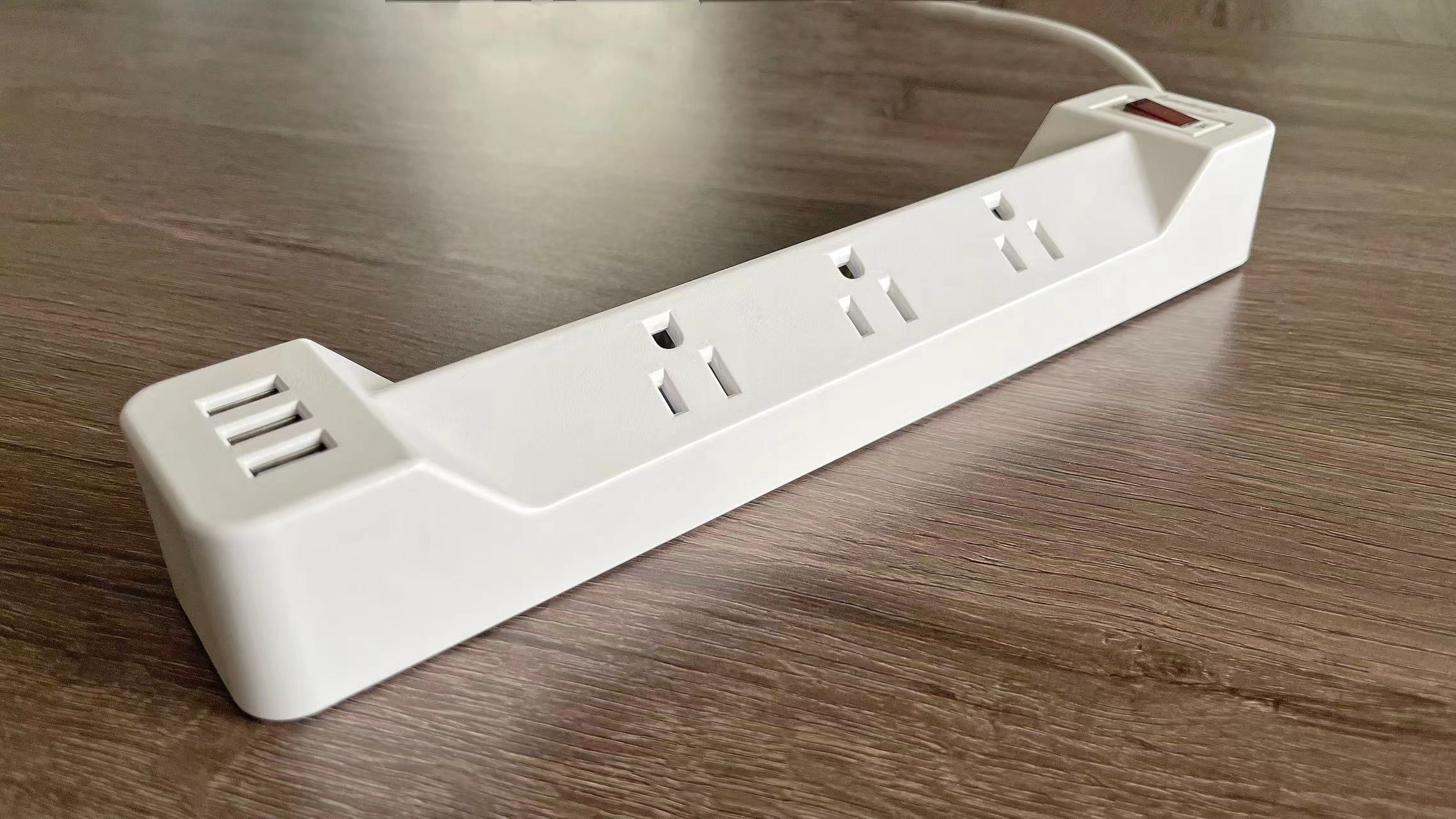 Home, Office, Dorm Essentials 7 Outlet Splitter BS Surge Protector with 3 USB Charger Multi-socket Power Strip