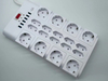 Ultra-high efficiency 18 way German Surge Protector Europe Extension Sockets with 6 USB charge 