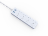 Usb Multiple Extended Socket 4 ways Smart Switch Surge Protector Single- Row Power Strip