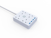 UK 4 way BS Surge Protector Extension Square Socket with 4 USB Charge