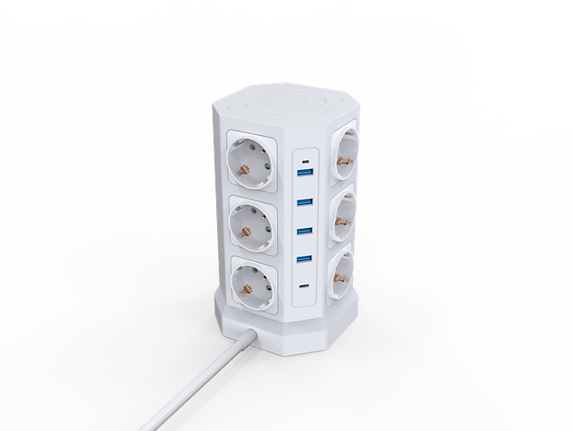 Three-story 12 Outlet US Surge Protector Type c PD Tower type Socket with 4 USB Charge